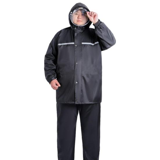 2 шт./компл., костюм от дождя для взрослых, водонепроницаемая, дышащая, высокая видимость, светоотражающая полоска, уличная куртка от дождя, брюки