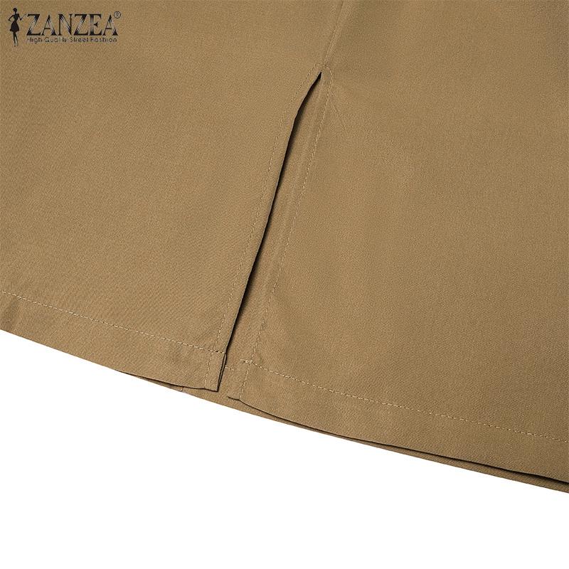 ZANZEA Женское повседневное комбинезон без рукавов с квадратным воротником и бретелями