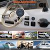 Boat Motorcycle Dual Ports Round USB 3.0 Car Dashboard Extension Cable Panel Flush Mount