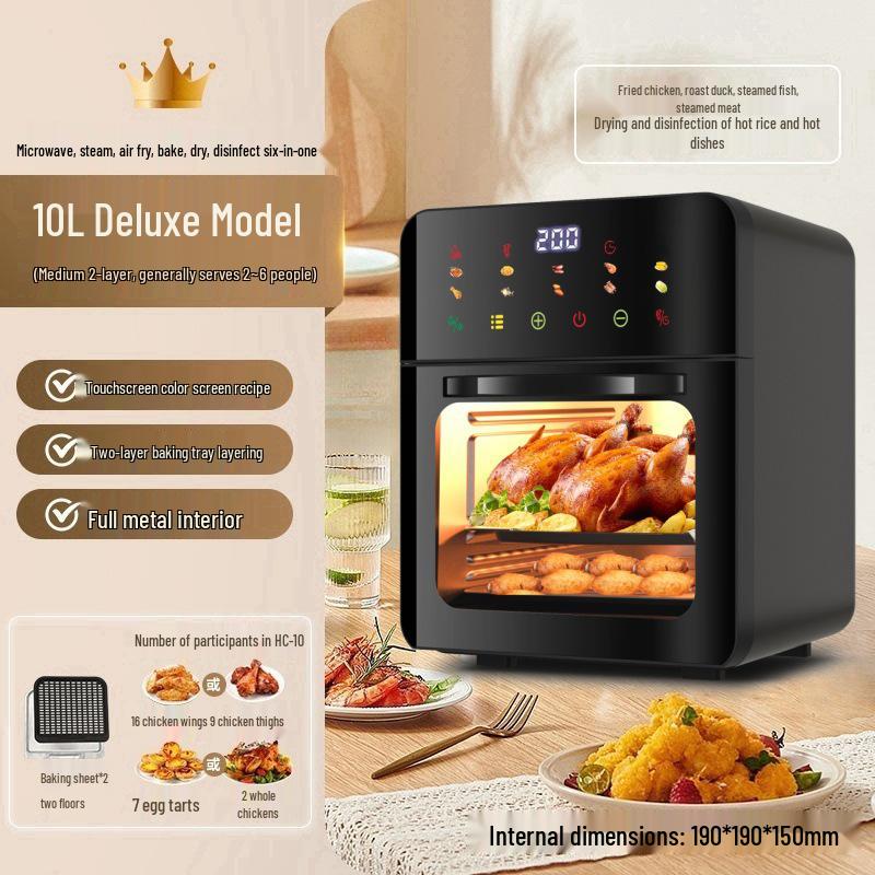 Smart Multifunctional Air Fryer Oven - Large Capacity for Baking & Frying