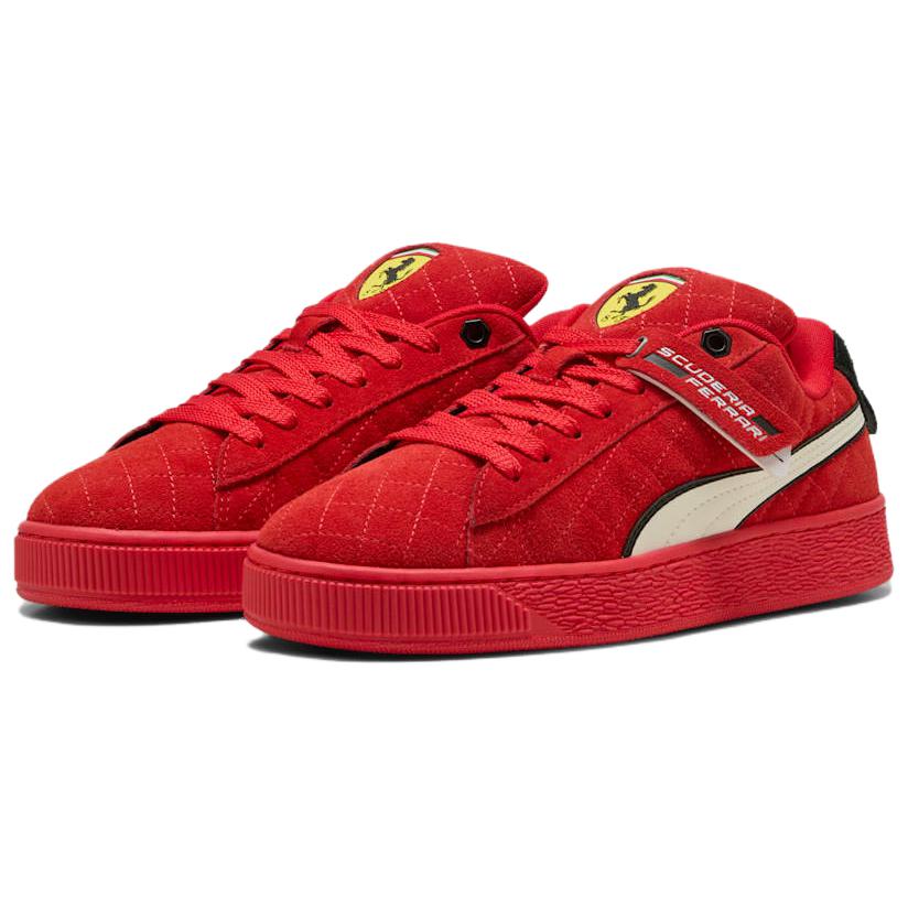 Scuderia Ferrari x Puma Suede XL Hero - Rosso Corsa Мужские Кроссовки Красный Тепло-Белый 308798-02
