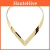 V Shaped Fashionable Women Metal Collar Necklace For Enthusiasts Fashion