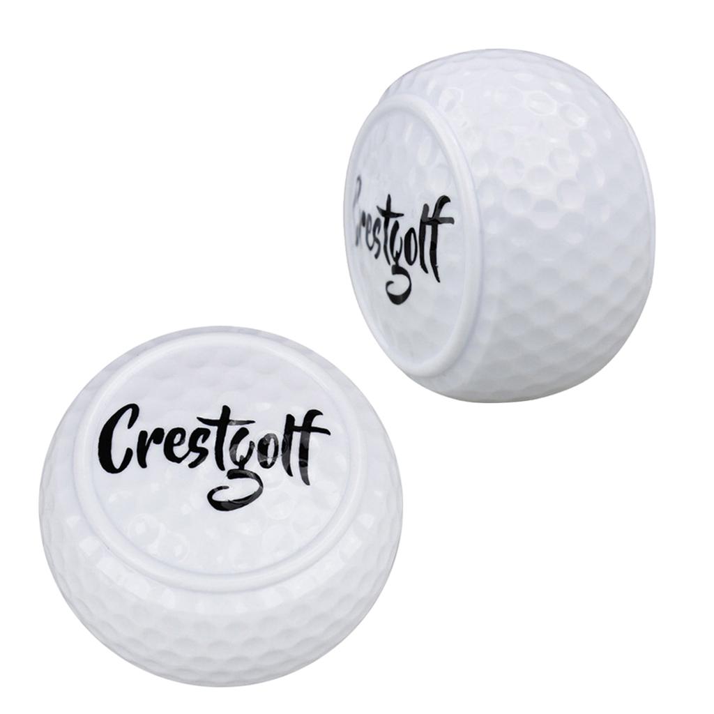 2pcs Flat Shaped Golf Ball Putting Training Aid Portable Golf Practice Ball Golf Training Balls Golf Accessories