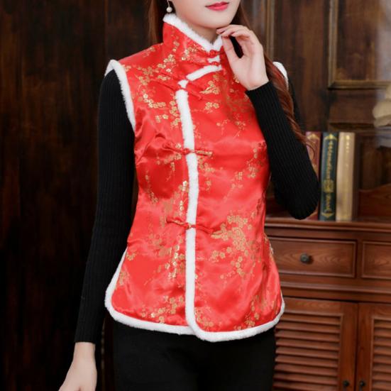 Женское новогоднее пальто с узлом, морозостойкое утепленное праздничное зимнее пальто без рукавов, женская одежда