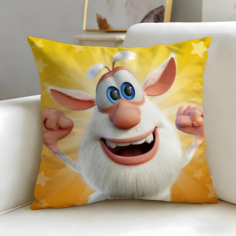 Trendy Bboobaew Cushion Cover Soft  EasyWash Pillow Case  Versatile for Couch Bed Travel and Office