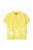 [New Balance] Golf Short-Sleeve Knit Polo Shirt (Cow Pod Print, Stretch) / Women's / 012-4275501 060_Yellow 2 [L]