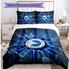 Brighton & Hove Albion Football Printed 3 Pieces Bedding Set, Comfortable Skin Friendly Bedroom Duvet Cover Set