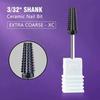 Black 5 In 1 Ceramic Nail Drill Bit For Electric Drill Machine 3/32" Shank Milling Cutter Fast Remove Acrylic Or Hard Gel