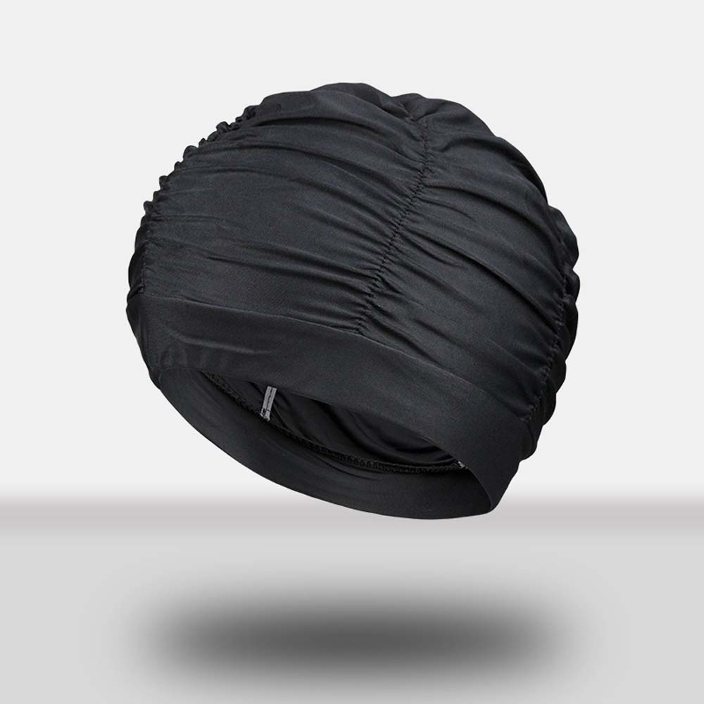 Large Long Hair Free Size Elastic Fabric Bathing Ear Protect Swimming Caps Diving Hat Swim Pool Hat