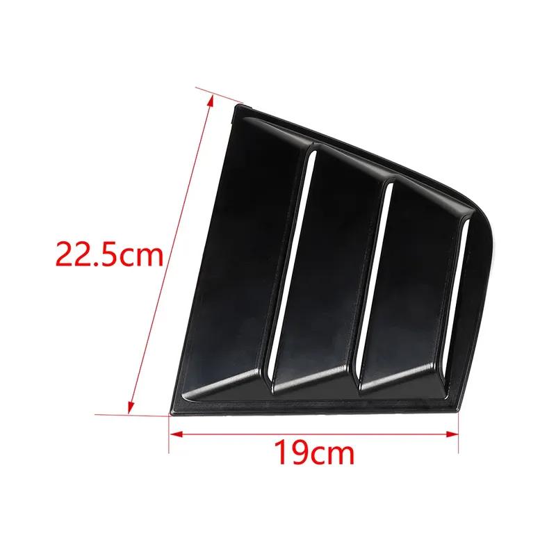 For Dodge Charger 2011 2012 - Rear Window Louver Shutter Cover Side Vent Trim Windshield Decoration Cover Car Accessories