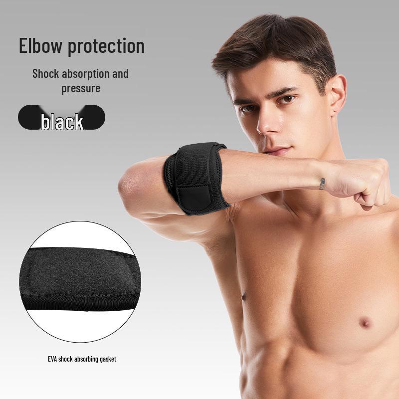 Регулируемый эластичный бандаж для локтя теннисиста с амортизирующей подушечкой