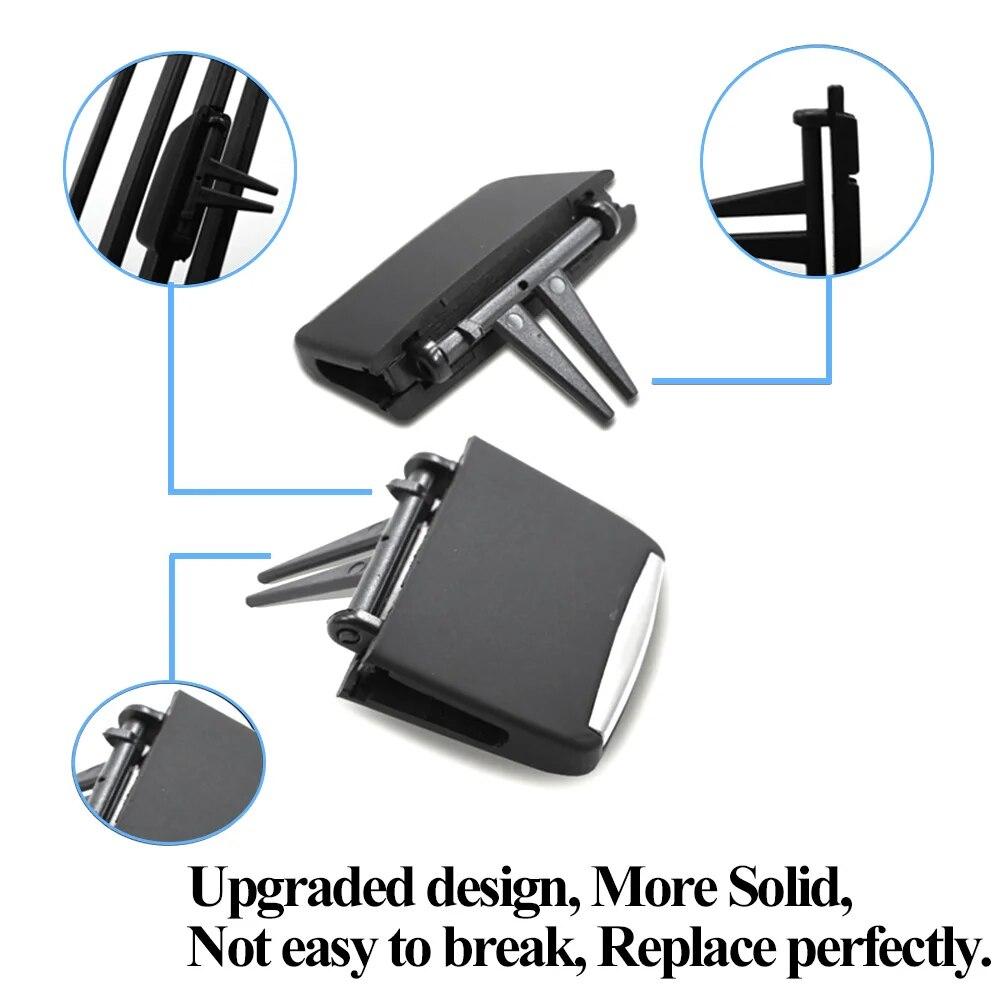 Салон автомобиля спереди и сзади центральный свежий кондиционер AC вентиляционная решетка слайдер зажим для ремонта комплект для BMW X5 E70 X6 E71 E72