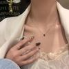 Черный тонкий пояс-ожерелье, женское легкое люксовое нишевое темпераментное, изысканная цепочка на шею, новая высококачественная цепочка на ключицы