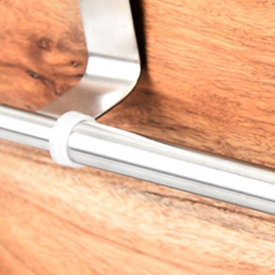 Наддверная вешалка для полотенец для дверцы шкафа, регулируемая длина, органайзер для полотенец в ванной