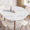 Круглая скатерть Yousheng 47,24 дюйма, моющаяся скатерть с эластичным краем, устойчивая к пятнам, для кухни, сада, улицы