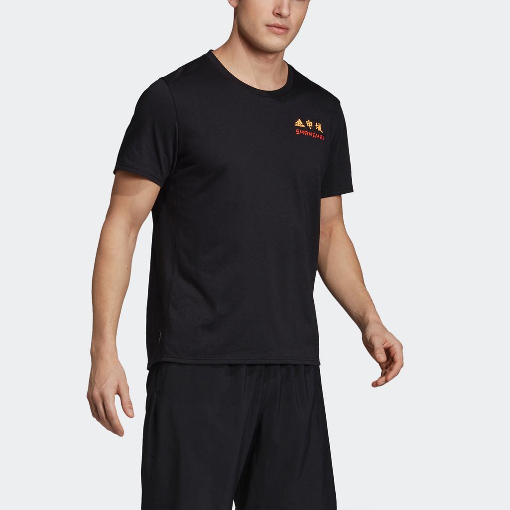 Adidas China City Theme Running Casual Short Sleeve T-Shirt Men Tops Black FI7744
