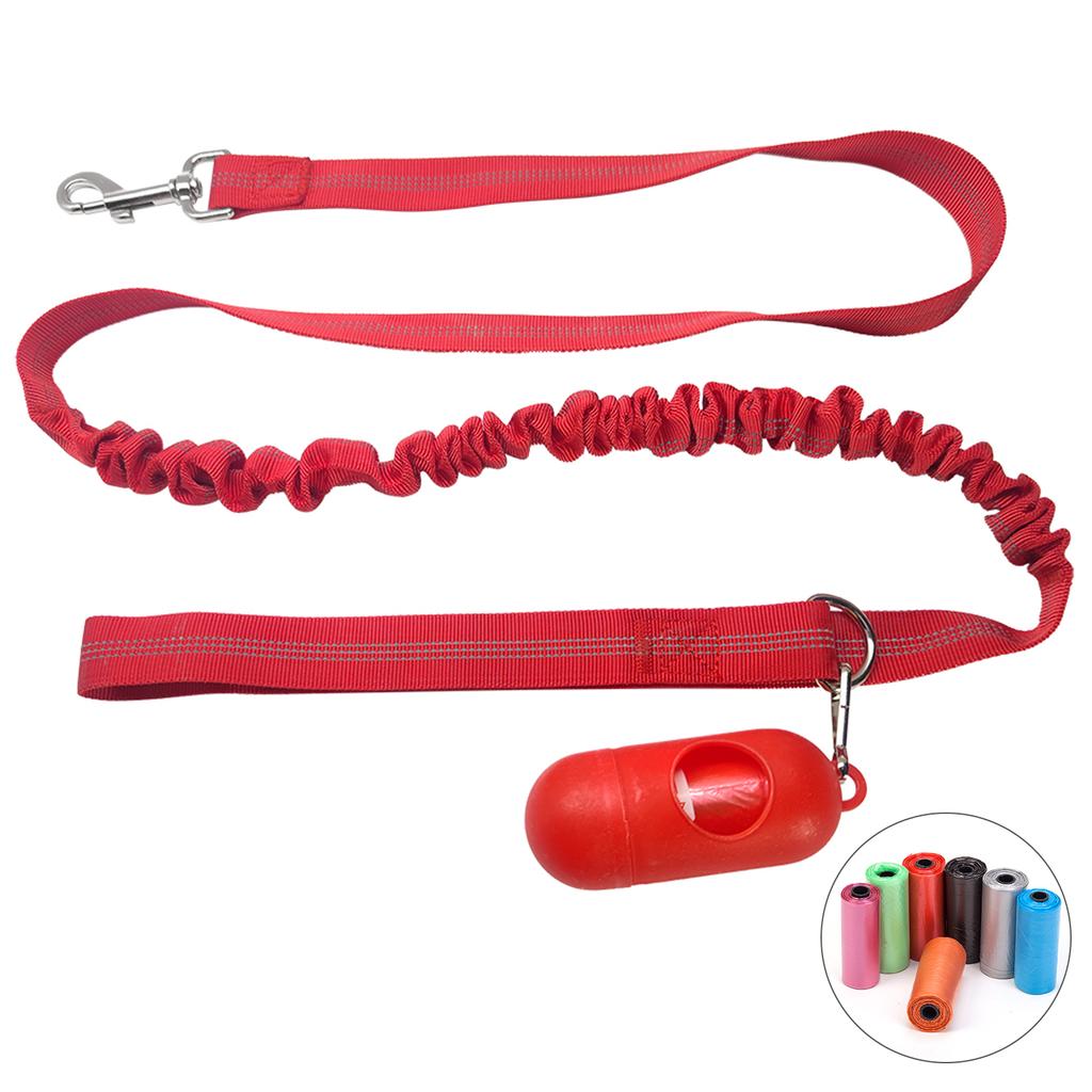 150cm Walking Dog Rope Pet Leash Dog Leash  Reflective Dog Leash Dog Poop Bags with Dispenser
