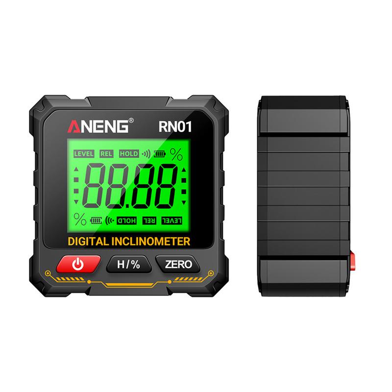 Multi Functional Digital Angle Finder Tool 360 Degree Flip Measurement Four Sided Magnetic Tilt Box Level Gauge Slope