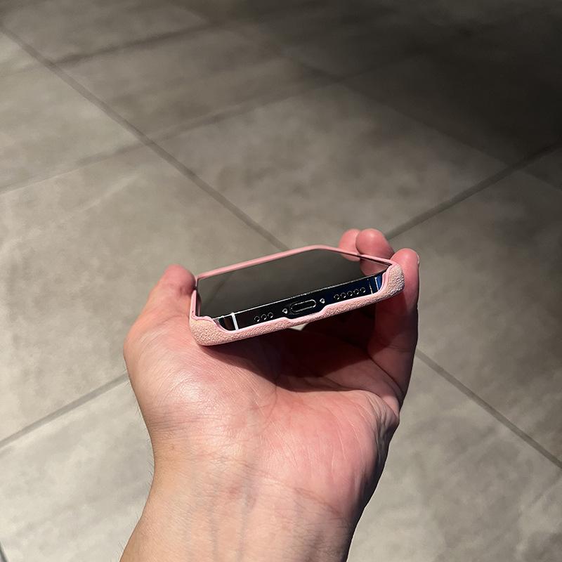 Подходит для чехла для телефона Iphone14promax, замшевая текстура Apple 13 получехол 12 противоударный 11 мужской кожаный чехол