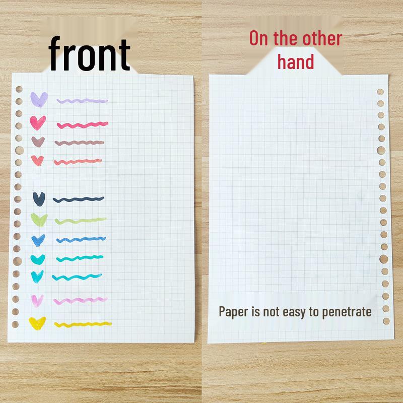 Multicolor Triangular Barrel Acrylic Markers for Students and Kids - Set of 12-60