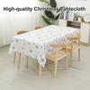 Christmas Tablecloth Disposable Waterproof Snowflake Pattern Table Cover for Festive Holiday Party
