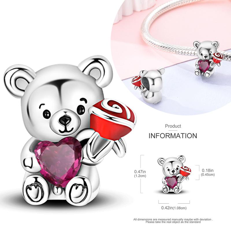 Copper Charms Beads Perfume Animal Butterfly Pendants Fit Original Bracelet Diy Jewelry