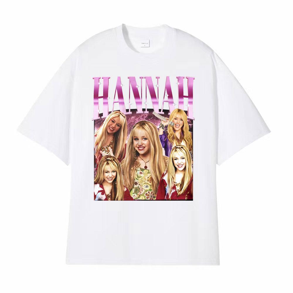 Limited Retro Hannah Montana Movie T Shirts Men Women Harajuku High Street Oversized Tshirt Casual Comfort Short Sleeve T Shirt