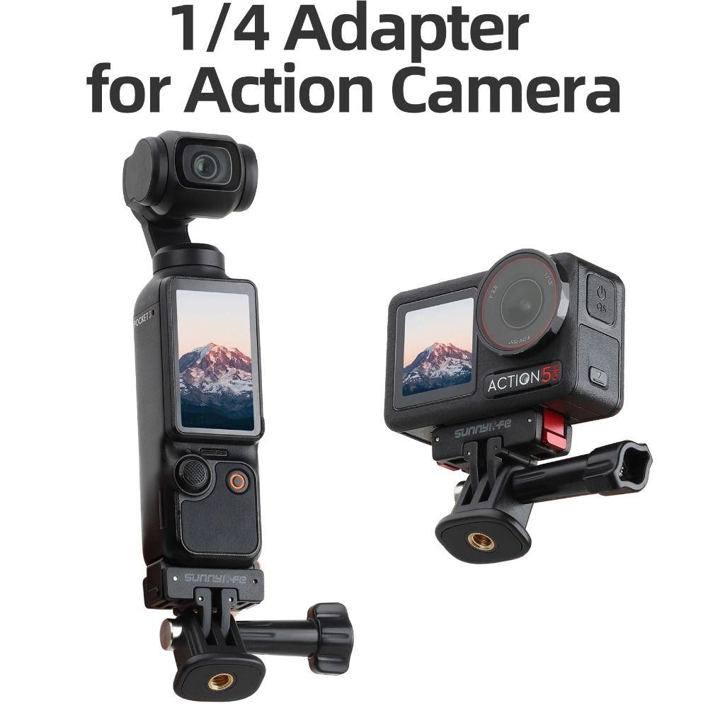 Portable Tripod Mount Adapter for DJI Action 5 Pro/4/3 Pocket 3 Insta360 Ace Pro 2 X5