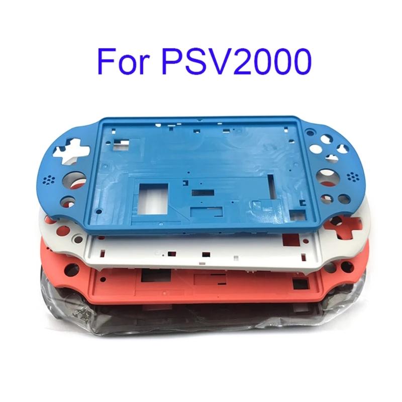 For  Slim Game Console Housing Front Lcd Panel Frame Back Cover Shell Shock Absorption Antiscratch Repair Part