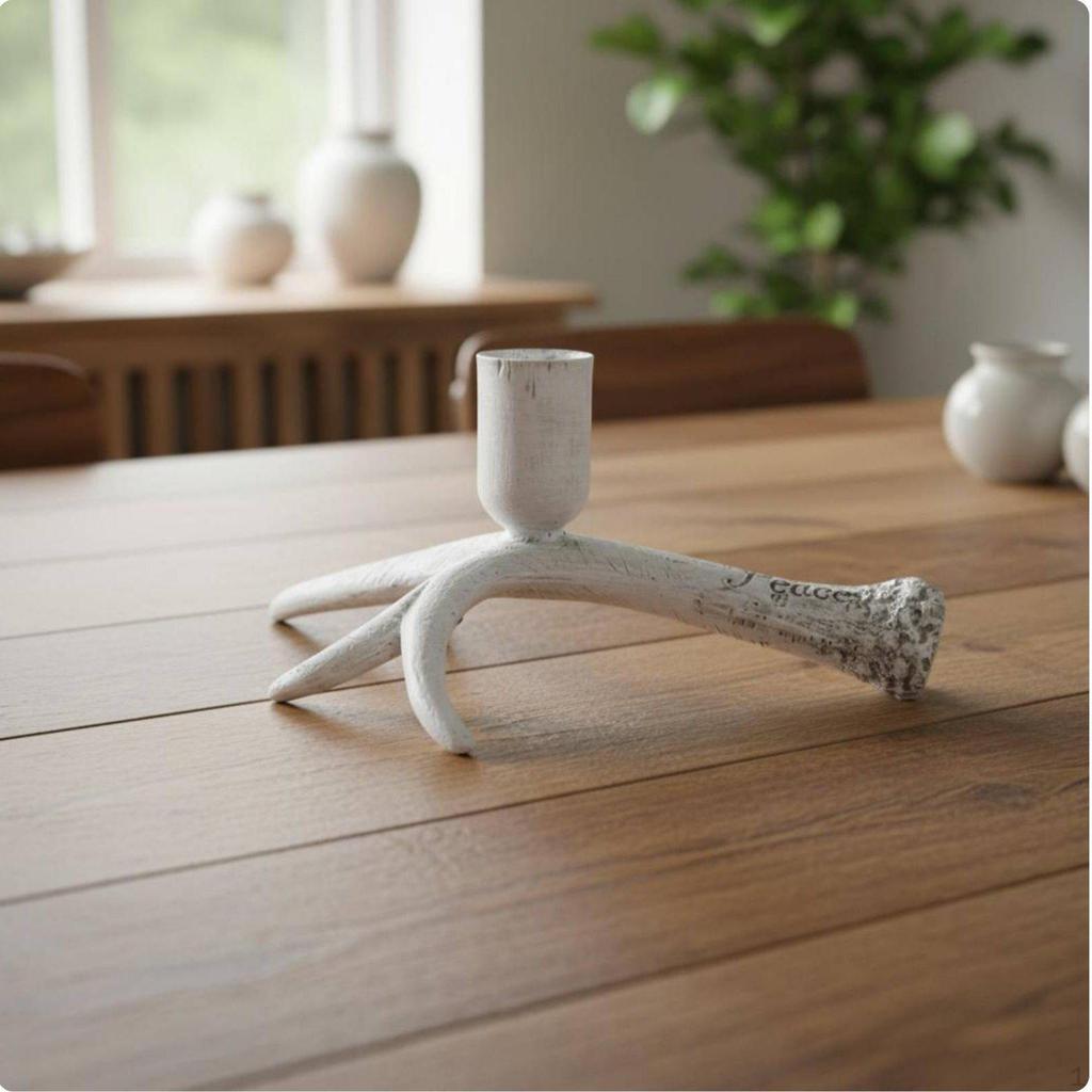 Подсвечник «Ветвь оленя» Nordic Minimalist Design Смоляной подсвечник для