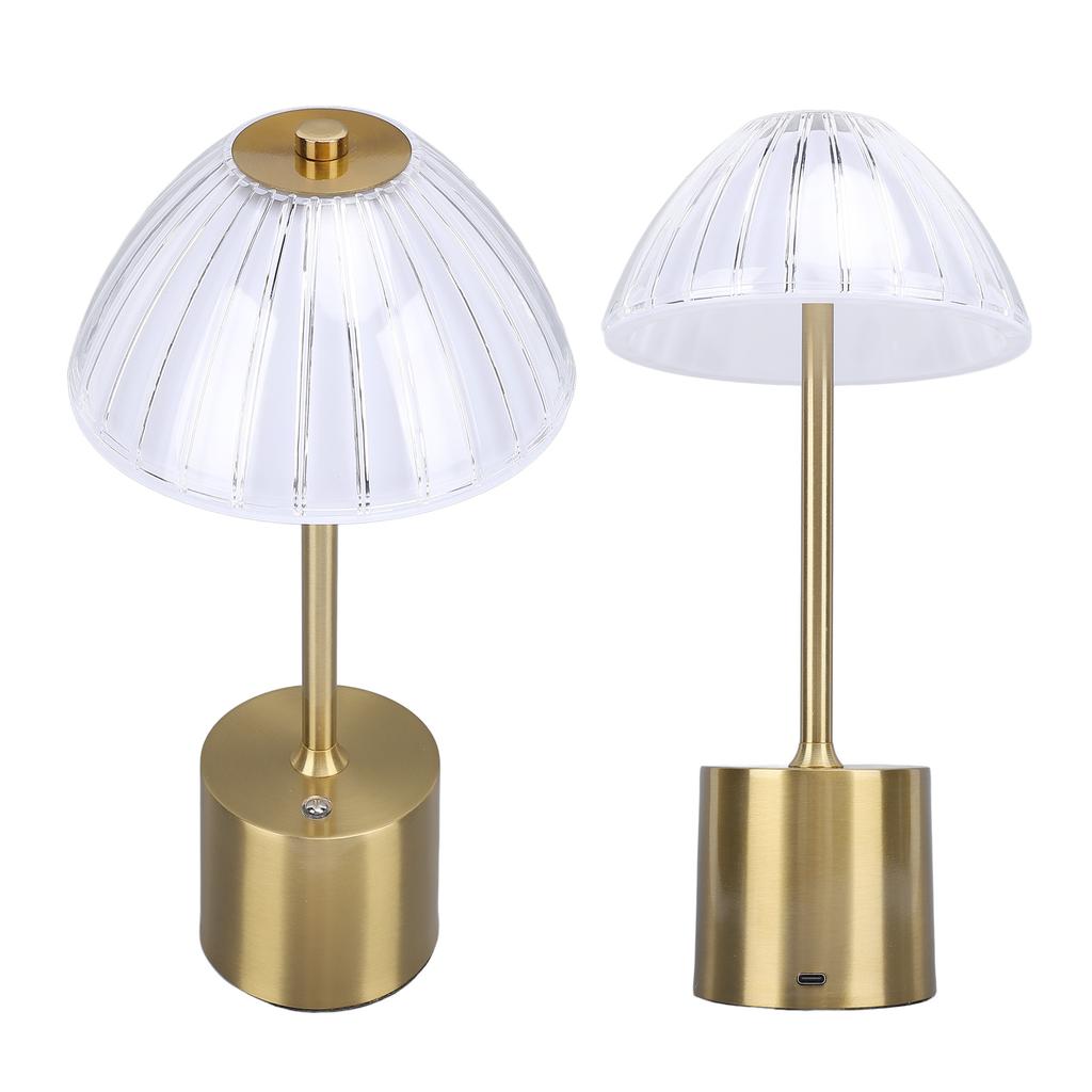 Портативная настольная лампа Crystal LED с 3 уровнями яркости, сенсорным управлением и регулировкой яркости, прикроватная лампа для дома Dini