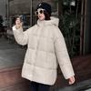 Winter Women Puffer Jacket Hooded Puff Sleeves Casual Loose Over Size Warm Outwear Fashion Bread Jacket