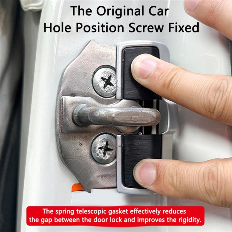 4 Set Car TRD Door Stabilizer Latches Protector Cover Cap Lid For Subaru All Series BRZ XV Forester Legacy Outback Impreza WRX