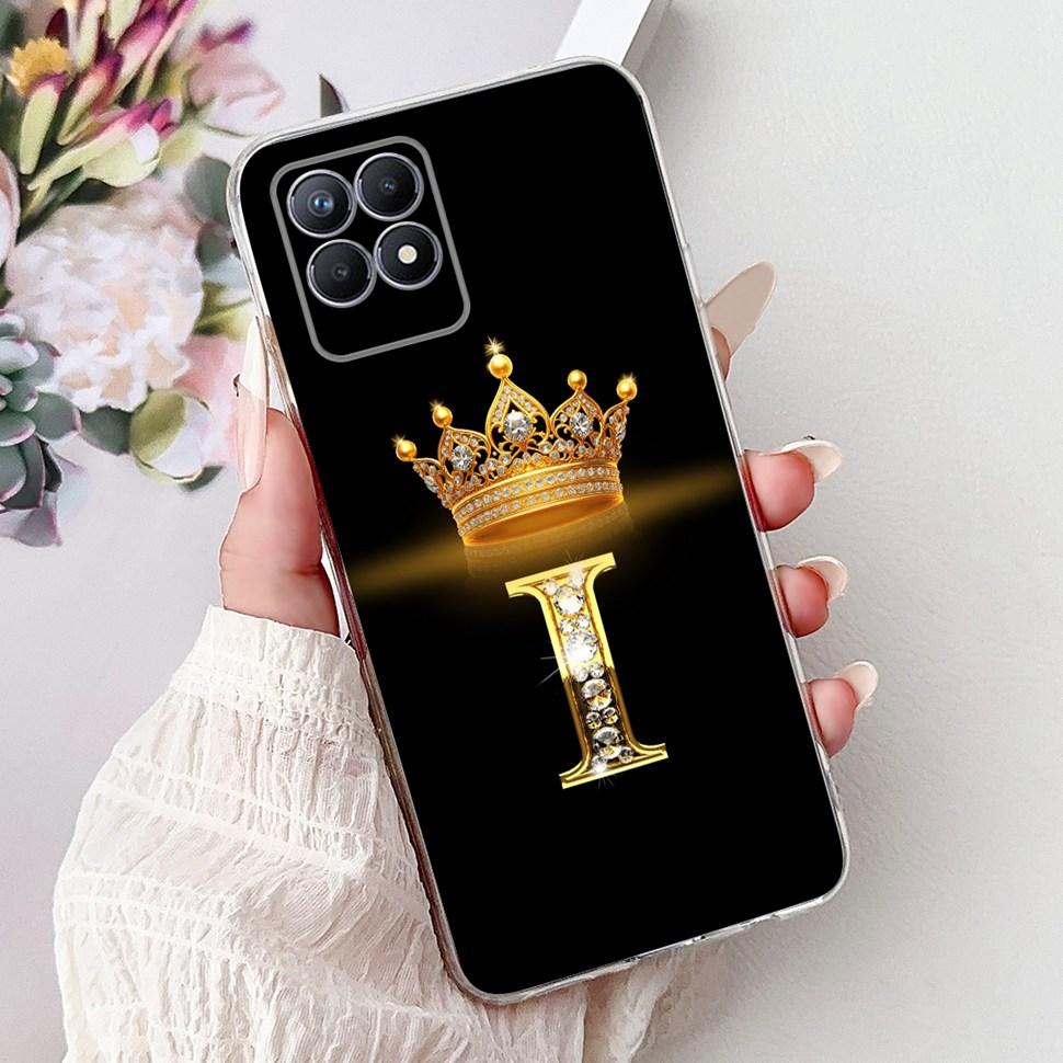 For Realme 8i Case RMX3151 Fashion Letter Cover Coque Soft Silicone Phone Case For Realme Narzo 50 Narzo50 8i Realme8i Bumper