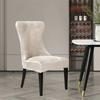 1/6PC Soft Velvet Dining Chair Cover Elastic High Back Armless Chair Cover Dustproof Solid Color Seat Slipcover for Hotel Party