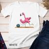 Womens Flamingo Bowling Flamingo Playing Bowling Flamingo Unisex T-shirt