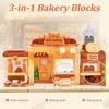 Oichy Blocks Cute Shop Toy Block Set with Shiba and Cafe Creative Assembly Perfect Gift for Kids and or any Inu, Sweets, Bakery, Designs, Shop,