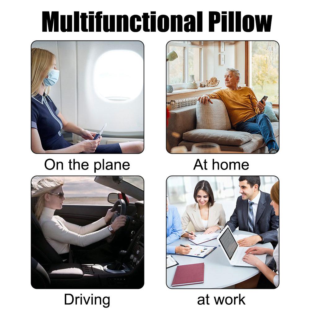 U Shaped Soft Travel Pillow Memory Foam Neck Cushion Neck Cervical Airplane Pillow Travel Healthcare