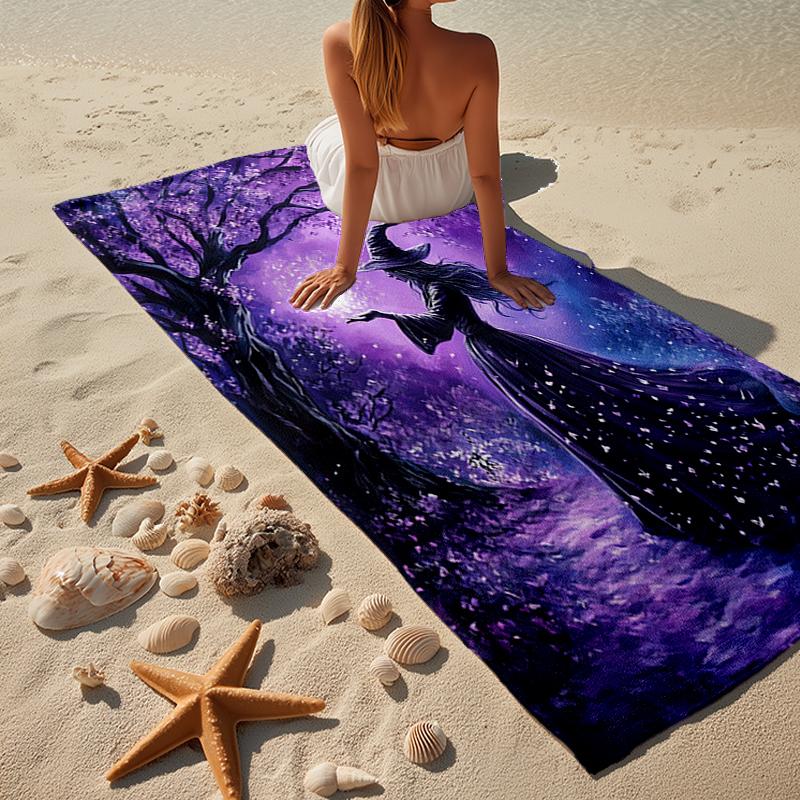 Witchcraft In The Moonlight Beach Towel, Super Soft Microfiber, Gift for Her/Him, Birthday, for Pool, Beach, Travel, Home Decor Fan gifts