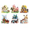Рождественские игрушки Кабина Четыре Сезона Строительные блоки Микрокирпичики Детские развивающие игрушки Сделай сам Рождественские украшения Подарки