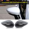 Compact Side Mirror Cap Precise Glossy Black Replacement