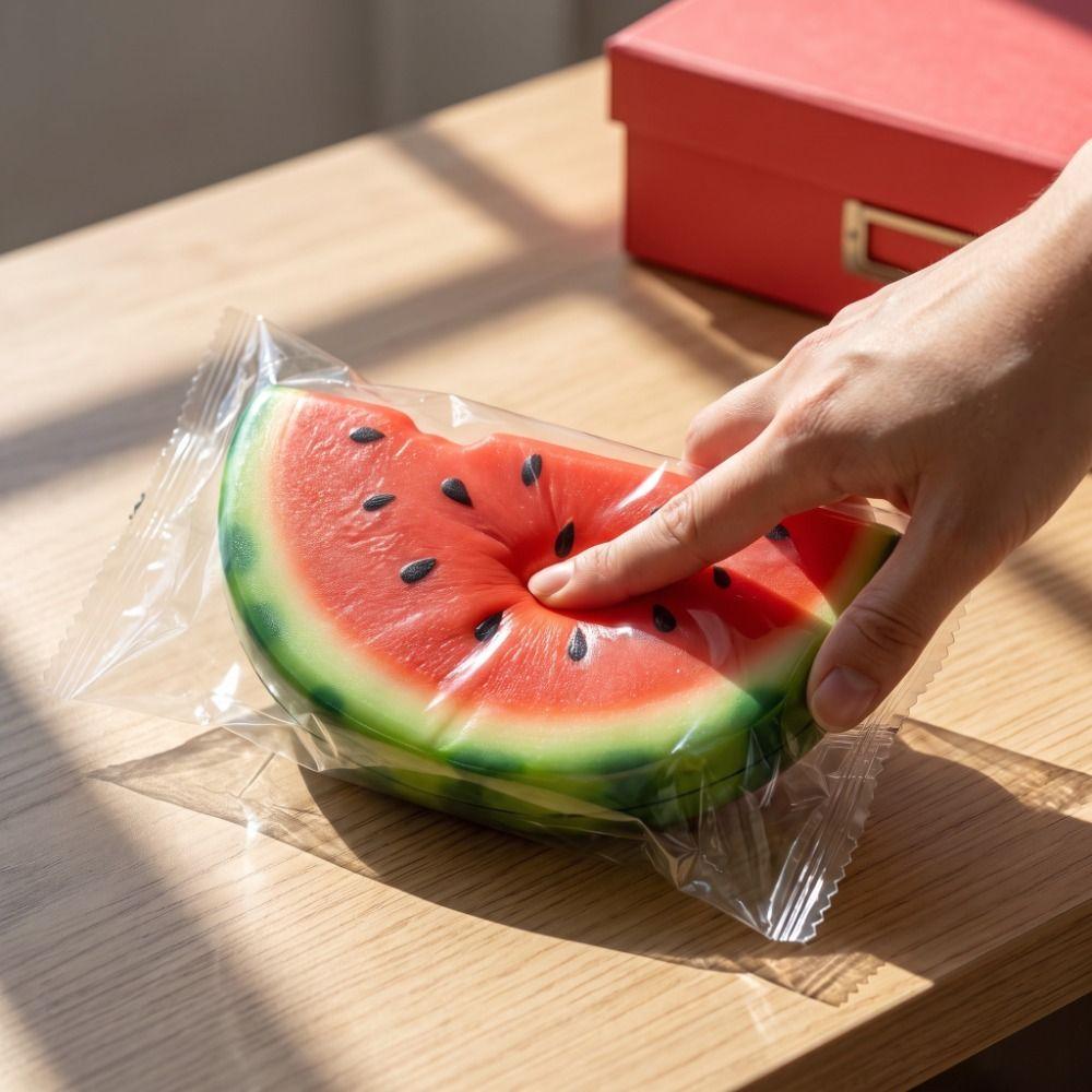 Realistic Watermelon Squeeze Toy Cute Summer Slow Rebound Toy Student Prize