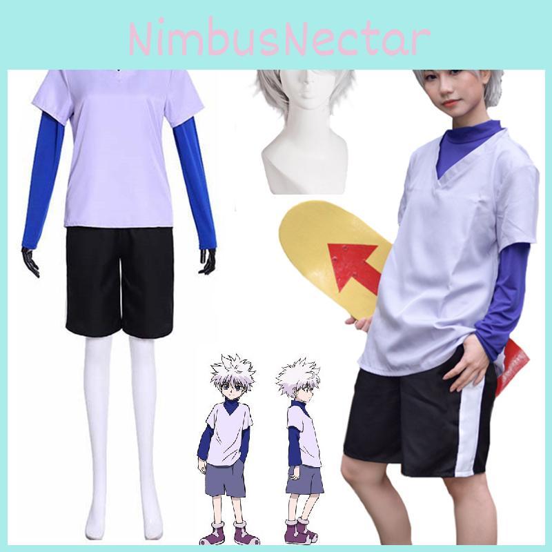 Оригинальный аниме Костюм для косплея Hunterhunter Киллуа Золдика Униформа Костюм Полный комплект