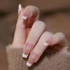 Long White French Minimalist Style Wearable Nails - 24 Removable Pieces