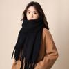 Mohair Winter Cashmere Scarves Tassel Long Shawl Classic Winter Wool Scarf  Student