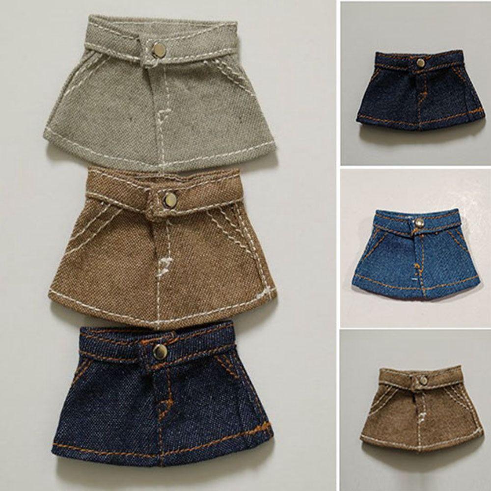 Mini Princess Skirt Accessories Fashion Dresses Skirt Plush Dolls Clothes For 10cm Cotton Doll