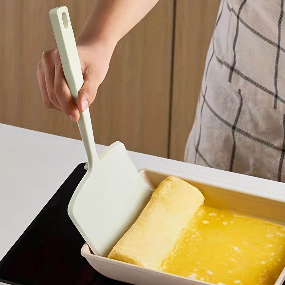 1 Pc Heat Resistant Silicone Spatula, Wide Nonstick Turner for Eggs, Pizza, Steak, Fish and Pancakes, Cooking and Baking