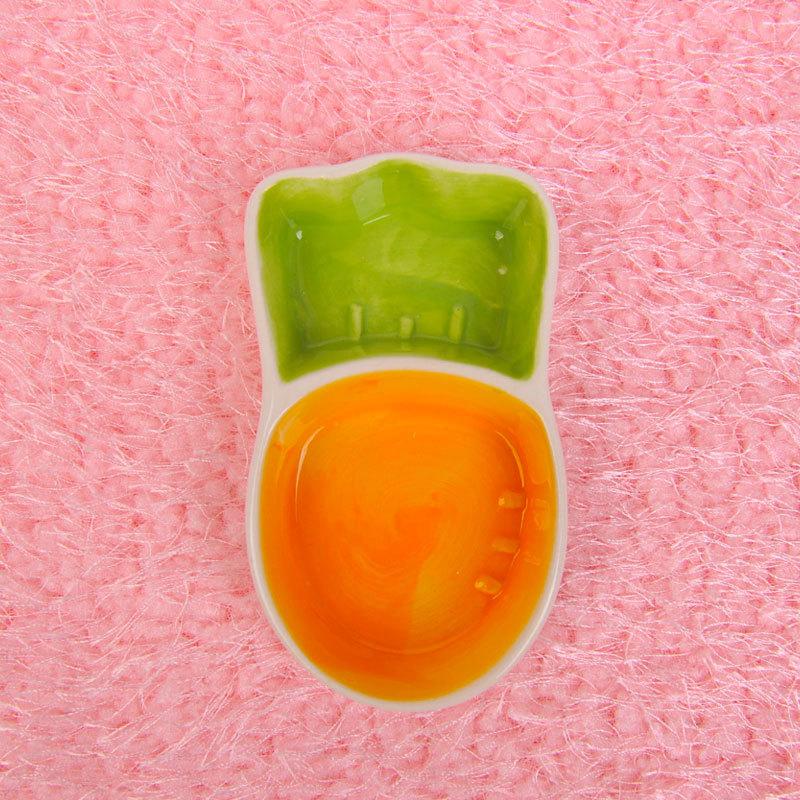 Милые миски для еды и воды, керамическая миска в форме моркови и кролика для мелких животных, принадлежности для кормления домашних животных, хомяков