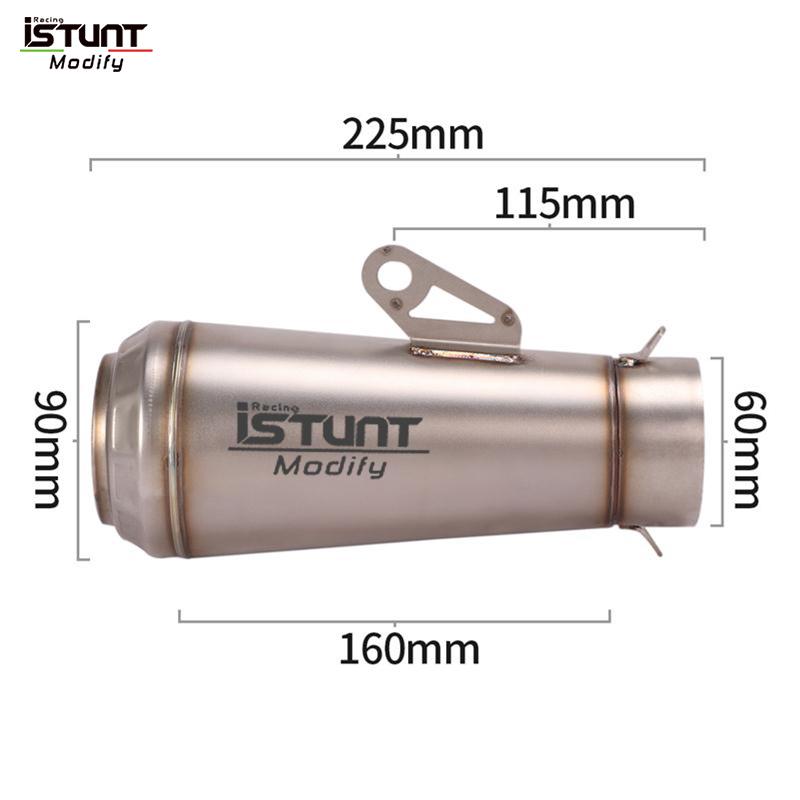 51mm/60mm Slip On Motorcycle Exhaust Motorcycle Exhaust Pipe Muffler Left Right Exhaust Pipe For Kawasaki Z900 FZ6 N R6 CBR1000R