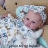 BZDOLL 48 см Кукла Реборн с 3D-раскраской кожи и видимыми венами, мягкие виниловые конечности, тканевое тело 19-дюймовая девочка Новорожденная Бебе Девочка Художественная игрушка в подарок на день рождения